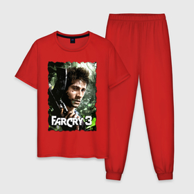 Мужская пижама хлопок с принтом Farcry3 в Тюмени, 100% хлопок | брюки и футболка прямого кроя, без карманов, на брюках мягкая резинка на поясе и по низу штанин
 | farcry | fc 5 | fc5 | фар край