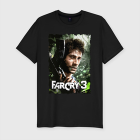 Мужская футболка хлопок Slim с принтом Farcry3 в Петрозаводске, 92% хлопок, 8% лайкра | приталенный силуэт, круглый вырез ворота, длина до линии бедра, короткий рукав | Тематика изображения на принте: farcry | fc 5 | fc5 | фар край