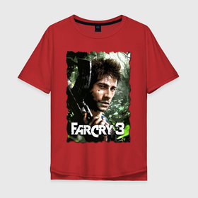 Мужская футболка хлопок Oversize с принтом Farcry3 в Белгороде, 100% хлопок | свободный крой, круглый ворот, “спинка” длиннее передней части | farcry | fc 5 | fc5 | фар край