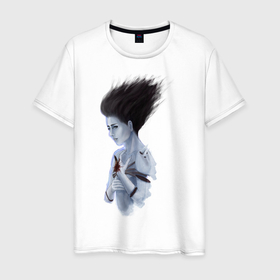 Мужская футболка хлопок с принтом Рин дух  в Белгороде, 100% хлопок | прямой крой, круглый вырез горловины, длина до линии бедер, слегка спущенное плечо. | dbd | dead by daylight | spirit | дбд | дух | рин