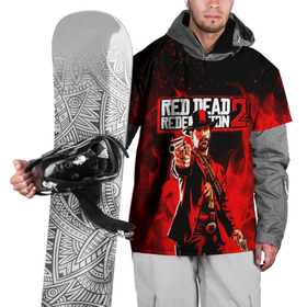 Накидка на куртку 3D с принтом RDR John Marston , 100% полиэстер |  | game | red dead | red dead redemption 2 | redemption 2 | rockstar games | бандиты | дикий запад | игры | ковбои | оружие