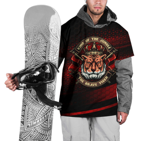 Накидка на куртку 3D с принтом King Tiger в Курске, 100% полиэстер |  | Тематика изображения на принте: арт | графика | животные | звери | король | тигр