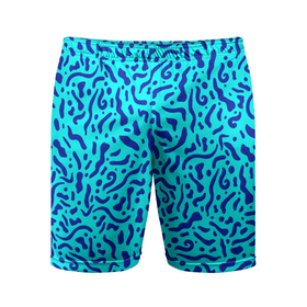 Мужские шорты спортивные с принтом Неоновые синие узоры в Белгороде,  |  | abstract | blue | neon | sea | абстракционизм | абстракция | африканские | вода | волны | голубые узоры | камуфляж | лагуна | линии | мелкий узор | мемфис | море | морское | неоновый | орнамент | пятна | пятнистый