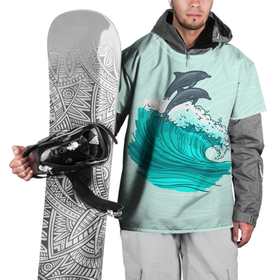 Накидка на куртку 3D с принтом Два дельфина в Курске, 100% полиэстер |  | Тематика изображения на принте: dolphin | волна | два дельфина | дельфин | дельфины | море | морские | на голубом | с дельфином
