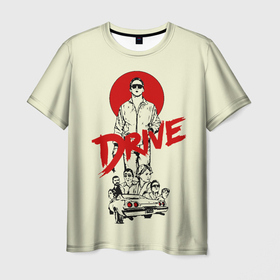Мужская футболка 3D с принтом Драйв  в Курске, 100% полиэфир | прямой крой, круглый вырез горловины, длина до линии бедер | auto | car | drive | drive фильм | moto | ryan gosling | scorpio | the driver | авто | водитель | гонки | гонщик | драйв | райан гослинг | скорпион | тачки