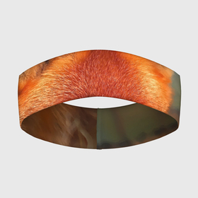 Повязка на голову 3D с принтом Лисица охотница в Тюмени,  |  | fox | foxy | животное | звери | лиса | лисенок | лисичка | милая | рыжая | фокс