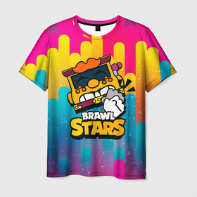 Мужская футболка 3D с принтом Грифф Griff Brawl Stars , 100% полиэфир | прямой крой, круглый вырез горловины, длина до линии бедер | brawl | brawl stars | brawlstars | brawl_stars | grif | griff | бравл | бравлстарс | грифф