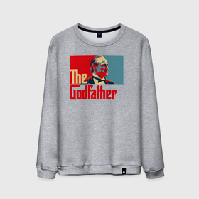 Мужской свитшот хлопок с принтом godfather logo , 100% хлопок |  | godfather | кино | крестный отец | фильм