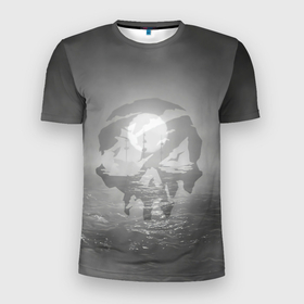 Мужская футболка 3D спортивная с принтом Пираты в море , 100% полиэстер с улучшенными характеристиками | приталенный силуэт, круглая горловина, широкие плечи, сужается к линии бедра | game | games | pirate | sea of thieves | sot | игра | игры | корабли | корабль | кракен | майкрософт | море | море воров | моря | пираты