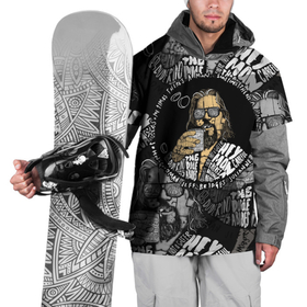 Накидка на куртку 3D с принтом The Big Lebowski  в Петрозаводске, 100% полиэстер |  | Тематика изображения на принте: dude | jeff bridges | the big lebowski | большой лебовский | джефф бриджес | фильм | чувак