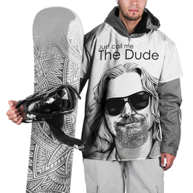 Накидка на куртку 3D с принтом Just call me the Dude в Новосибирске, 100% полиэстер |  | Тематика изображения на принте: dude | just call me the dude | the big lebowski | большой лебовский | джефф бриджес | просто зови меня | чувак