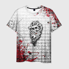 Мужская футболка 3D с принтом Скандинавские символы в Курске, 100% полиэфир | прямой крой, круглый вырез горловины, длина до линии бедер | викинги | волк | кельтский | оберег | руны | символы | славянские | узоры