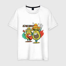Мужская футболка хлопок с принтом Los Avocados | Авокадо Мариачи в Новосибирске, 100% хлопок | прямой крой, круглый вырез горловины, длина до линии бедер, слегка спущенное плечо. | avacado | avocado | desperado | food | fruit | mariachi | vegan | vegetarian | авакадо | адвокадо | веган | вегетарианство | еда | лос авокадос | мексиканцы | правильное питание | фрукт