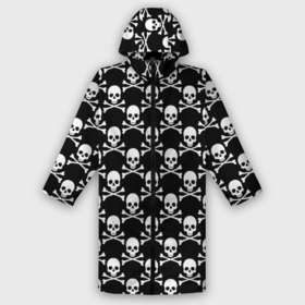 Дождевик унисекс 3D с принтом Череп и Кости в городе Новоалтайск,  |  | skull | zombie | адамова голова | зомби | кладбище | мертвец | могила | мумия | навь | пират | скелет | ужас | череп | череп и кости | черепок | черепушка