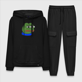 Мужской костюм хлопок с толстовкой с принтом Лягушонок Пепе в Рязани,  |  | pepe | лягушонок | пепа | пепе