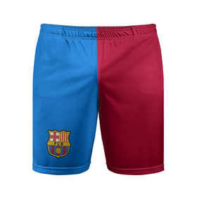 Мужские шорты спортивные с принтом Барселона 2021 2022 в Петрозаводске,  |  | barca | barcelona | football | soccer | spain | барса | барселона | ла лига | форма | формы | футбол