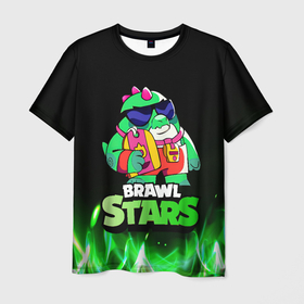 Мужская футболка 3D с принтом Базз Buzz Brawl Stars Огонь , 100% полиэфир | прямой крой, круглый вырез горловины, длина до линии бедер | brawl | brawl stars | brawlstars | brawl_stars | buz | buzz | баз | базз | бравл | бравлстарс | буз