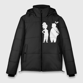 Мужская зимняя куртка 3D с принтом It Takes Two Silhouette в Новосибирске, верх — 100% полиэстер; подкладка — 100% полиэстер; утеплитель — 100% полиэстер | длина ниже бедра, свободный силуэт Оверсайз. Есть воротник-стойка, отстегивающийся капюшон и ветрозащитная планка. 

Боковые карманы с листочкой на кнопках и внутренний карман на молнии. | cody | dandelion | doctor | hakim | hammer | inscription | it | mei | nails | rope | silhouette | takes | two | веревка | гвозди | два | двое | для | доктор | коди | молоток | мэй | надпись | нужны | одуванчик | силуэт | хаким | 