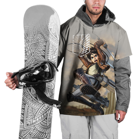 Накидка на куртку 3D с принтом Эрен Йегер в Белгороде, 100% полиэстер |  | attack on titan | monsters | армин арлерт | атака на титанов | атака титанов | микаса аккерман | монстры | титаны | эрен йегер