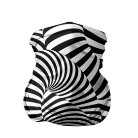Бандана-труба 3D с принтом Гипнотическая абстракция в Новосибирске, 100% полиэстер, ткань с особыми свойствами — Activecool | плотность 150‒180 г/м2; хорошо тянется, но сохраняет форму | abstraction | background | hypnosis | hypnotic abstraction | stripes | texture | zebra | абстракция | гипноз | гипнотическая абстракция | зебра | полоски | текстура | фон