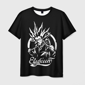 Мужская футболка 3D с принтом Элизиум / Elysium , 100% полиэфир | прямой крой, круглый вырез горловины, длина до линии бедер | elysium | дмитрий кузнецов | космос рок | матал | поп панк | регги | рок группа | русский рок | ска | элизий | элизиум