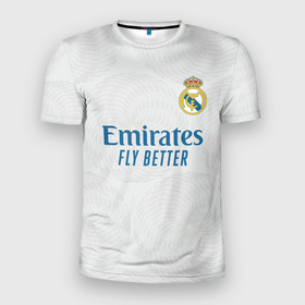 Мужская футболка 3D спортивная с принтом Реал Мадрид форма 2021/2022 , 100% полиэстер с улучшенными характеристиками | приталенный силуэт, круглая горловина, широкие плечи, сужается к линии бедра | 2021 | 2022 | madrid | real | испания | мадрид | новая | реал | реал мадрид | форма | футбол