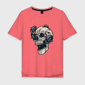 Мужская футболка хлопок Oversize с принтом Череп с гантелями | Skull в Екатеринбурге, 100% хлопок | свободный крой, круглый ворот, “спинка” длиннее передней части | barbel | death | demon | dumbbells | fitness | grim | halloween | horror | reaper | skeleton | soul | souls | гантели | демон | душ | душа | жнец | мистика | мрачный | скелеты | собиратель | спорт | ужасы | фитнесс | хоррор | хэллоуин 