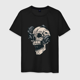 Мужская футболка хлопок с принтом Череп с гантелями | Skull в Кировске, 100% хлопок | прямой крой, круглый вырез горловины, длина до линии бедер, слегка спущенное плечо. | barbel | death | demon | dumbbells | fitness | grim | halloween | horror | reaper | skeleton | soul | souls | гантели | демон | душ | душа | жнец | мистика | мрачный | скелеты | собиратель | спорт | ужасы | фитнесс | хоррор | хэллоуин 