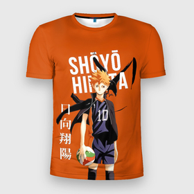 Мужская футболка 3D Slim с принтом Шоё Хината иероглифы Haikyuu в Белгороде, 100% полиэстер с улучшенными характеристиками | приталенный силуэт, круглая горловина, широкие плечи, сужается к линии бедра | 10 номер | haikyu | haikyuu | hinata shoyo | karasuno | аниме | волейбол | волейбольный клуб | карасуно | коротышка | красный | мальчик мяч | манга | рыжик | старшая школа | хаикую | чиби чан | шоё хината