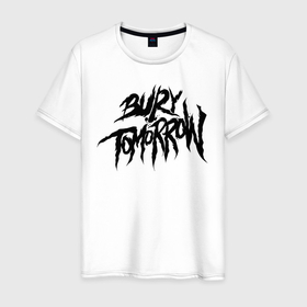 Мужская футболка хлопок с принтом Bury Tomorrow в Курске, 100% хлопок | прямой крой, круглый вырез горловины, длина до линии бедер, слегка спущенное плечо. | bury tomorrow | метал