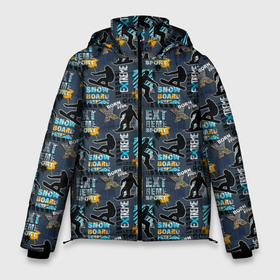 Мужская зимняя куртка 3D с принтом SNOWBOARD в Тюмени, верх — 100% полиэстер; подкладка — 100% полиэстер; утеплитель — 100% полиэстер | длина ниже бедра, свободный силуэт Оверсайз. Есть воротник-стойка, отстегивающийся капюшон и ветрозащитная планка. 

Боковые карманы с листочкой на кнопках и внутренний карман на молнии. | biathlon | curling | figure skating | hockey | short track | skating | ski race | snowboard | sports | winter sports | биатлон | горные лыжи | зимние виды спорта | кёрлинг | конькобежный спорт | лыжные гонки | сноуборд | спорт | фигурное катание