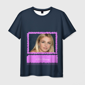 Мужская футболка 3D с принтом Free Britney Свободу Бритни! в Тюмени, 100% полиэфир | прямой крой, круглый вырез горловины, длина до линии бедер | Тематика изображения на принте: britney spears | freebritney | music | музыка | свободу бритни