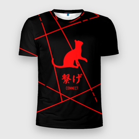 Мужская футболка 3D спортивная с принтом Старшая Некома кот | Haikyuu!! , 100% полиэстер с улучшенными характеристиками | приталенный силуэт, круглая горловина, широкие плечи, сужается к линии бедра | anime | haikyu | haikyuu | manga | nekoma high | аниме | волейбол | волейбольный клуб | кот | коты | кошка | кошки | красная | красный | лого | логотип | манга | надпись | старшая некома | старшая школа | хаику | хаикую