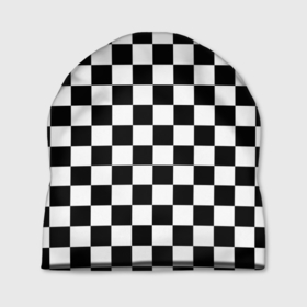 Шапка 3D с принтом Шахматист в Тюмени, 100% полиэстер | универсальный размер, печать по всей поверхности изделия | chess | игра | король | ладья | математика | пешка | ферзь | чёрно белые | шах и мат | шахматист | шахматная доска | шахматные фигуры | шахматы