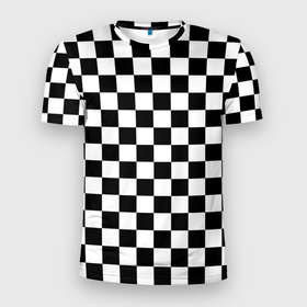 Мужская футболка 3D Slim с принтом Шахматист в Белгороде, 100% полиэстер с улучшенными характеристиками | приталенный силуэт, круглая горловина, широкие плечи, сужается к линии бедра | chess | игра | король | ладья | математика | пешка | ферзь | чёрно белые | шах и мат | шахматист | шахматная доска | шахматные фигуры | шахматы