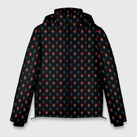 Мужская зимняя куртка 3D с принтом Скандинавские орнаменты в Екатеринбурге, верх — 100% полиэстер; подкладка — 100% полиэстер; утеплитель — 100% полиэстер | длина ниже бедра, свободный силуэт Оверсайз. Есть воротник-стойка, отстегивающийся капюшон и ветрозащитная планка. 

Боковые карманы с листочкой на кнопках и внутренний карман на молнии. | Тематика изображения на принте: белый | винтаж | геометрический | графика | декор | декоративный | дизайн | иллюстрация | искусство | красочный | лето | лист | листья | мода | модный | обои | орнамент | паттерн | природа | ретро