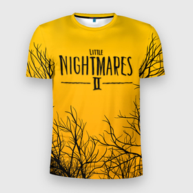 Мужская футболка 3D спортивная с принтом LITTLE NIGHTMARES ЛЕС в Белгороде, 100% полиэстер с улучшенными характеристиками | приталенный силуэт, круглая горловина, широкие плечи, сужается к линии бедра | kid | little nightmares | little nightmares 2 | six | yellow | жёлтый | игры | комиксы | литл найтмерс | шестая