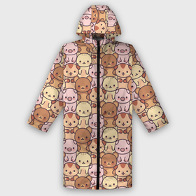 Дождевик унисекс 3D с принтом ЖИВОТНЫЕ | ANIMALS в городе Новоалтайск,  |  | animals | background | bears | cats | dogs | pattern | pig | seals | животные | котики | коты | медведи | мишки | паттерн | поросенок | свинка | свинья | собаки | собачки | фон