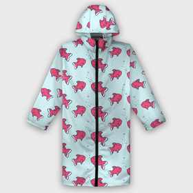 Дождевик унисекс 3D с принтом РЫБКИ | ПАТТЕРН в Ухте,  |  | background | fish | pattern | паттерн | рыбки | рыбы | фон