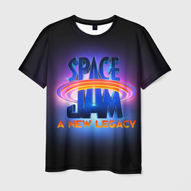 Мужская футболка 3D с принтом Space Jam A New Legacy в Петрозаводске, 100% полиэфир | прямой крой, круглый вырез горловины, длина до линии бедер | space jam | space jam 2 | space jam a new legacy | vdzabma | космический джем | космический джем 2 | космический джем: новое поколение