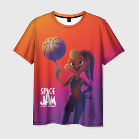 Мужская футболка 3D с принтом Space Jam 2 Лола Банни в Тюмени, 100% полиэфир | прямой крой, круглый вырез горловины, длина до линии бедер | lola bunny | space jam | space jam 2 | space jam a new legacy | vdzabma | космический джем | космический джем 2 | космический джем: новое поколение | лола банни