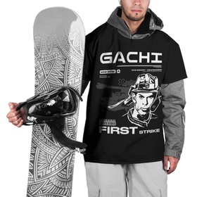Накидка на куртку 3D с принтом Гачи первый удар в Тюмени, 100% полиэстер |  | gachi | gachimuchi | mem | muchi | гачи | гачимучи | мем | мучи
