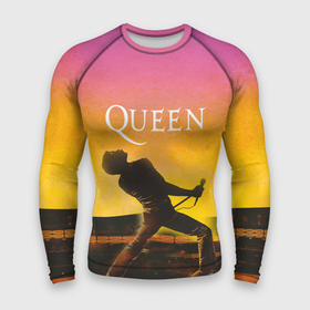 Мужской рашгард 3D с принтом Queen  Freddie Mercury (Z) ,  |  | Тематика изображения на принте: freddie mercury | music | queen | брайан мэй | глэм рок | джон дикон | королева | музыка | поп рок | роджер тейлор | фредди меркьюри | хард рок