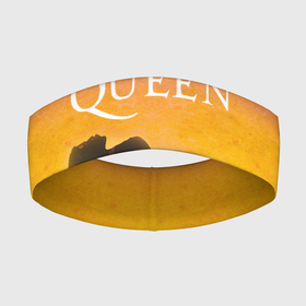 Повязка на голову 3D с принтом Queen | Freddie Mercury (Z) в Кировске,  |  | freddie mercury | music | queen | брайан мэй | глэм рок | джон дикон | королева | музыка | поп рок | роджер тейлор | фредди меркьюри | хард рок