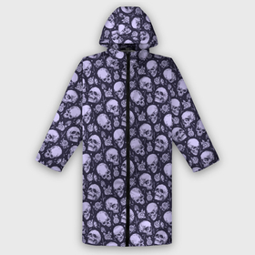 Дождевик унисекс 3D с принтом ЧЕРЕПА | ПАТТЕРН в городе Новоалтайск,  |  | background | bones | flowers | pattern | roses | skulls | кости | паттерн | розы | фон | цветы | черепа