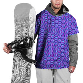 Накидка на куртку 3D с принтом GEOMETRIC BACKGROUND | PATTERN в Кировске, 100% полиэстер |  | background | geometry | hexagon | pattern | texture | геометрия | паттерн | соты | текстура | фон | шестиугольник