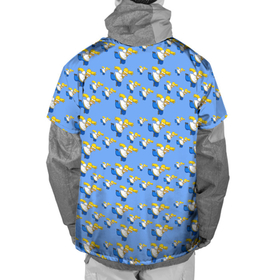 Накидка на куртку 3D с принтом Gomers pattern в Тюмени, 100% полиэстер |  | Тематика изображения на принте: gomer | simpsons | the simpson | гомер | мульт | мультфильм | симпсоны