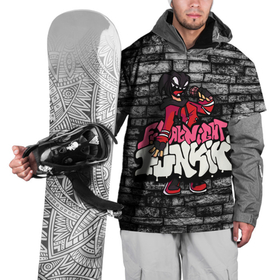Накидка на куртку 3D с принтом Friday Night Funkin A.G.O.T.I. в Петрозаводске, 100% полиэстер |  | agoti | character | fnf | аготи | буквы | игра | красный | логотип | микрофон | персонаж friday night funkin | рисовка | розовый | фрайдей