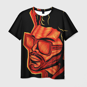 Мужская футболка 3D с принтом Большой Уикенд , 100% полиэфир | прямой крой, круглый вырез горловины, длина до линии бедер | blinding lights | music | pop | star boy | the weekend | the weeknd | музыка | уикенд