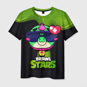 Мужская футболка 3D с принтом Базз Buzz Brawl Stars в Кировске, 100% полиэфир | прямой крой, круглый вырез горловины, длина до линии бедер | brawl | brawl stars | brawlstars | brawl_stars | buz | buzz | баз | базз | бравл | бравлстарс | буз